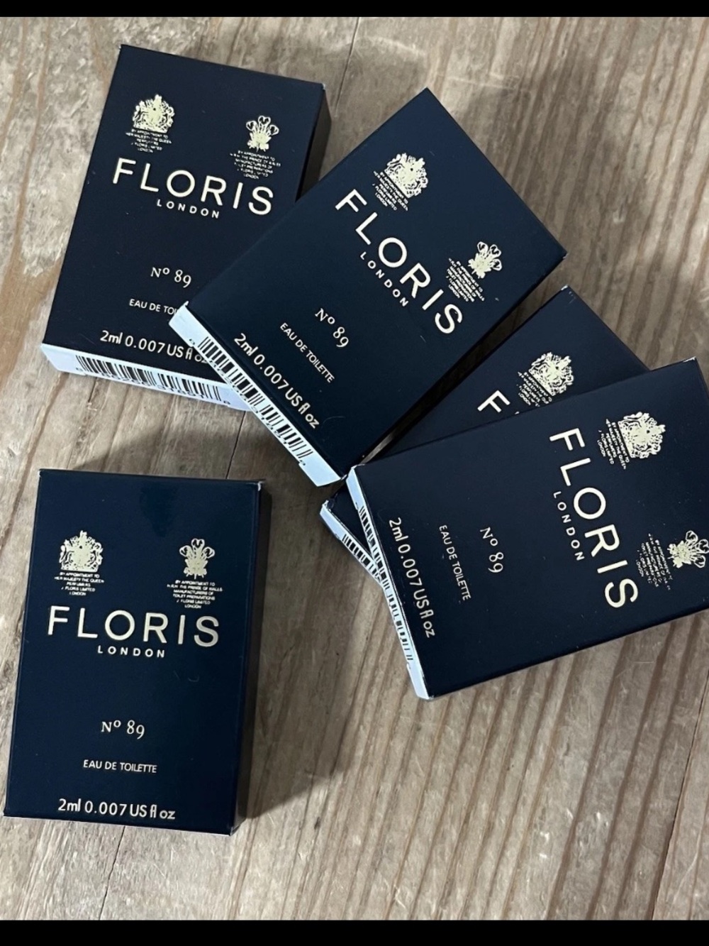 Floris No. 89 Eau De Toilette Made in England Sample Size 0.2ml x 5 (10ml) NEW